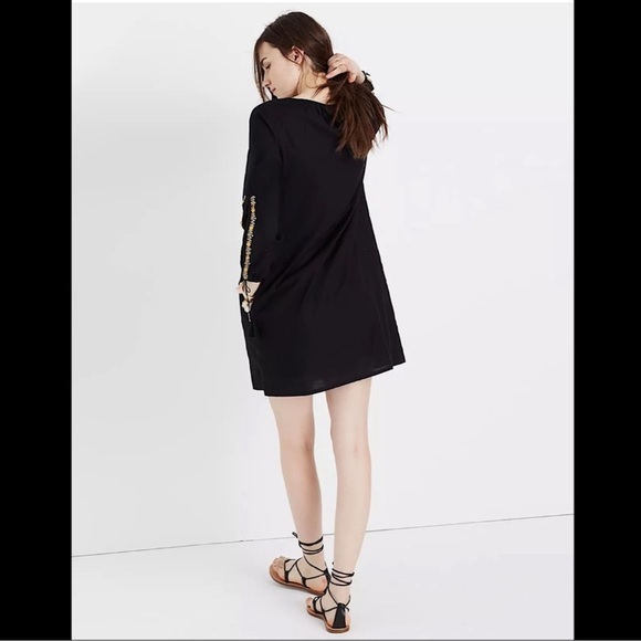 Madewell Embroidered Slit Sleeve Dress - Picture 4 of 11
